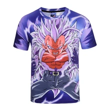 COLORCREATS Brand cartoon Tshirt 3D Printed Vegeta Shirts Men/Women Summer short sleeve funny Top Tees
