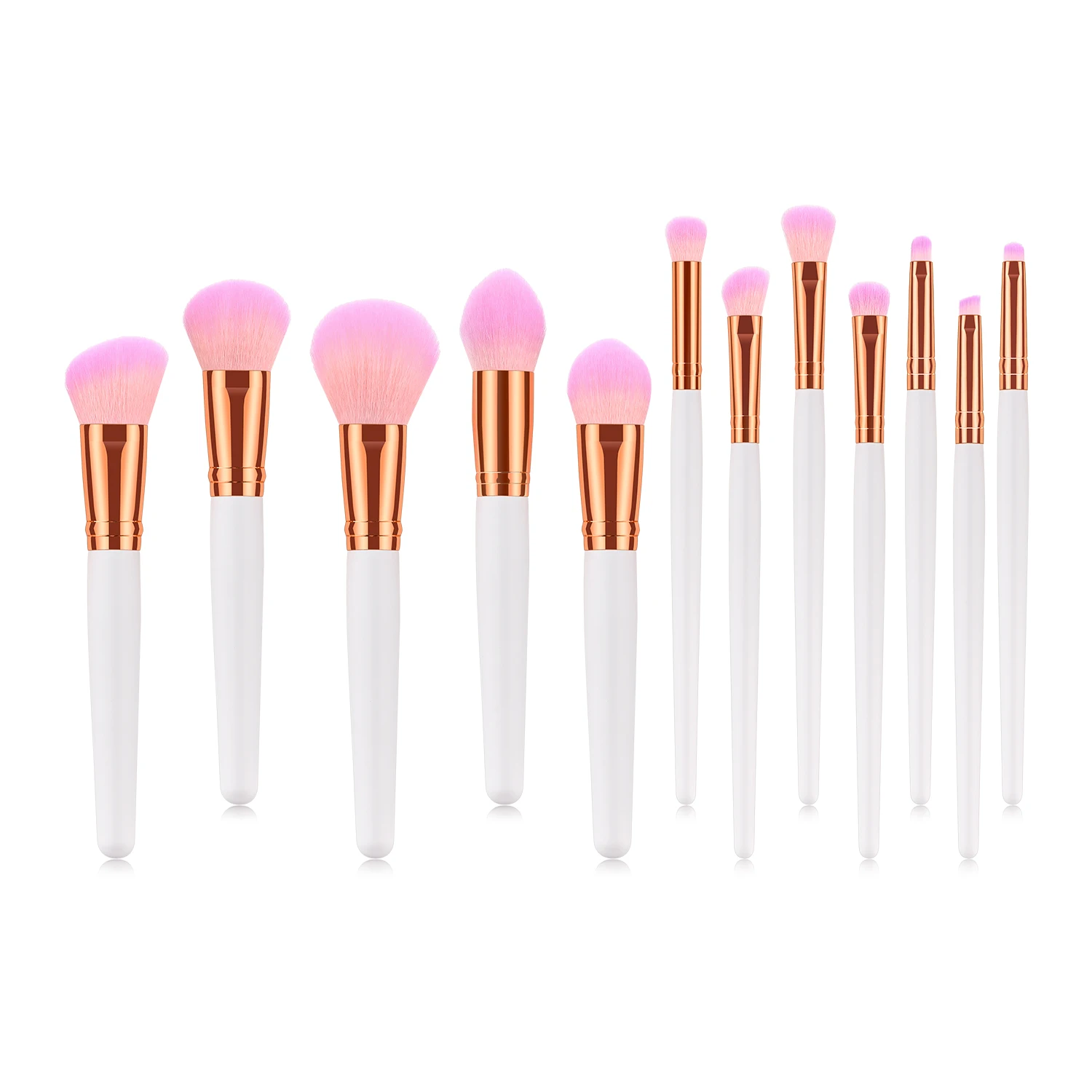 

15/7/3Pcs Pink Bristles Eye Makeup Brush Blush Foundation Powder Eyeshadow Brush Cosmetic Beauty Tool Kit Hot