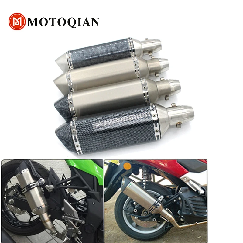 

Motorcycle db Killer muffler pipe accessories motorbike Exhaust For Yamaha YZF R1 R3 R6 R12 R15 TMAX530 TMAX500 FZ1 carbon fiber
