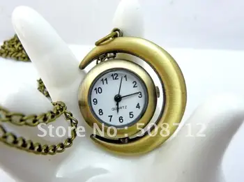 

Free shipping!!! Retro style Pendant Necklace Quartz Pocket Watch Xmas gift