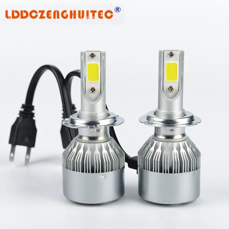 LDDCZENGHUITEC светильник пы H1 H3 H4 h7 светодиодные лампы H8 H9 H11 9005 9006 9012 HB3 HB4 автомобильные