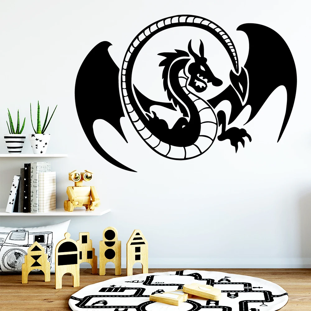 

Drop Shipping dragon Home Decoration Accessories For Kitchen Restaurant Background Wall Art Decal