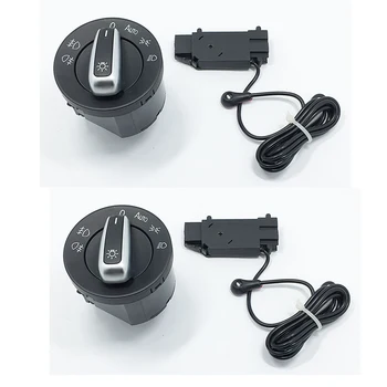

2Pcs Genuine Headlight Switch and Headlight Switch Sensor For Golf 5 6 MK5 MK6 Tiguan Passat B6 B7 CC Touran Jetta 5ND941431B