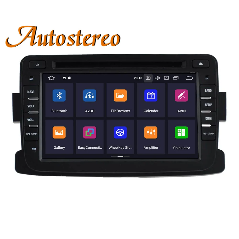 Excellent DPS Max 64GB Android 9 Car GPS navigation For Renault Duster 2010+ multimedia car DVD player head unit radio tape recorder IPS 6