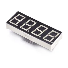 10pcs 4 bit 4bit Digital Tube Common Anode Positive Digital Tube 0.56″ 0.56in. Red LED Display 7 Segment Digit
