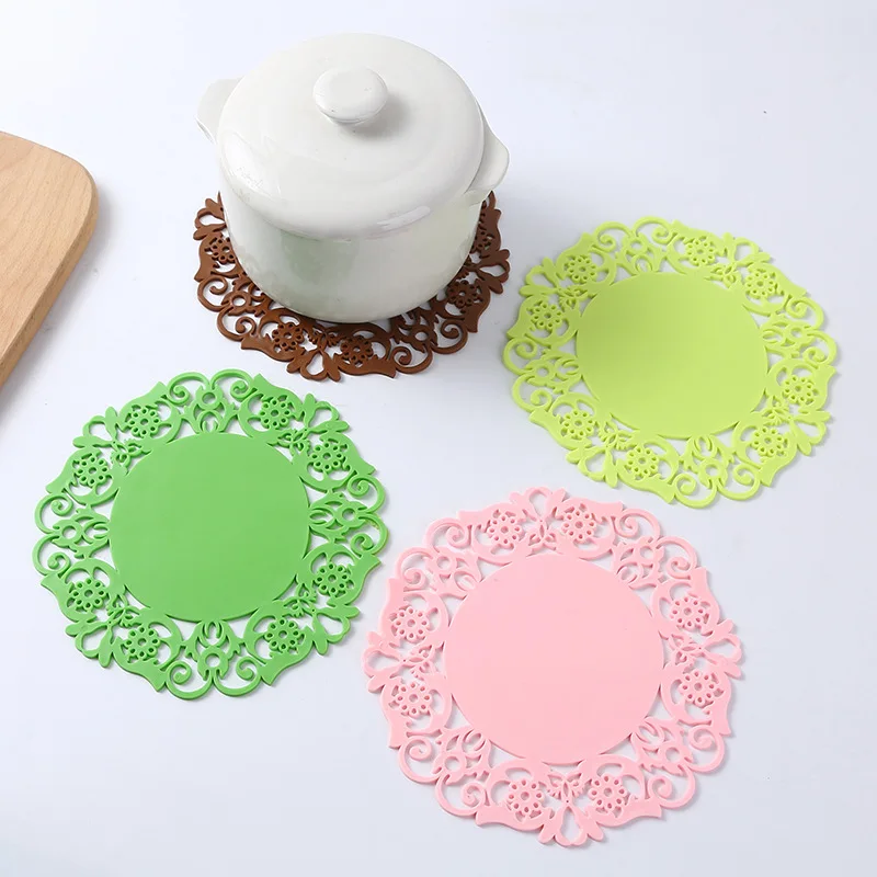 

1PCS Cup Bowl Mat Table Non-Slip Potholder Tableware Pad Hot Table Mat Silicone Mat