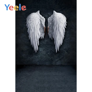 

Yeele Brick Wall Old White Wings Floor Scene Photography Background Home Decor Customized Photographic Backdrop For Photo Studio
