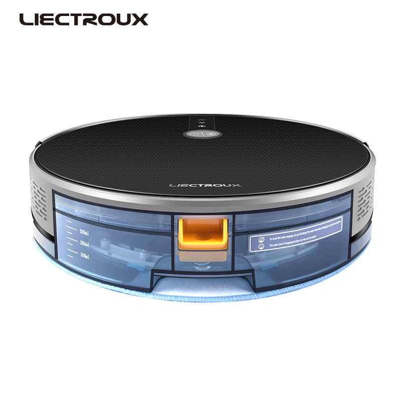2019 new LIECTROUX Robotic Vacuum Cleaner C30B, Navigation,Memory, Map,Wet&WiFi, remote from phone,3000Pa Suction,water tank