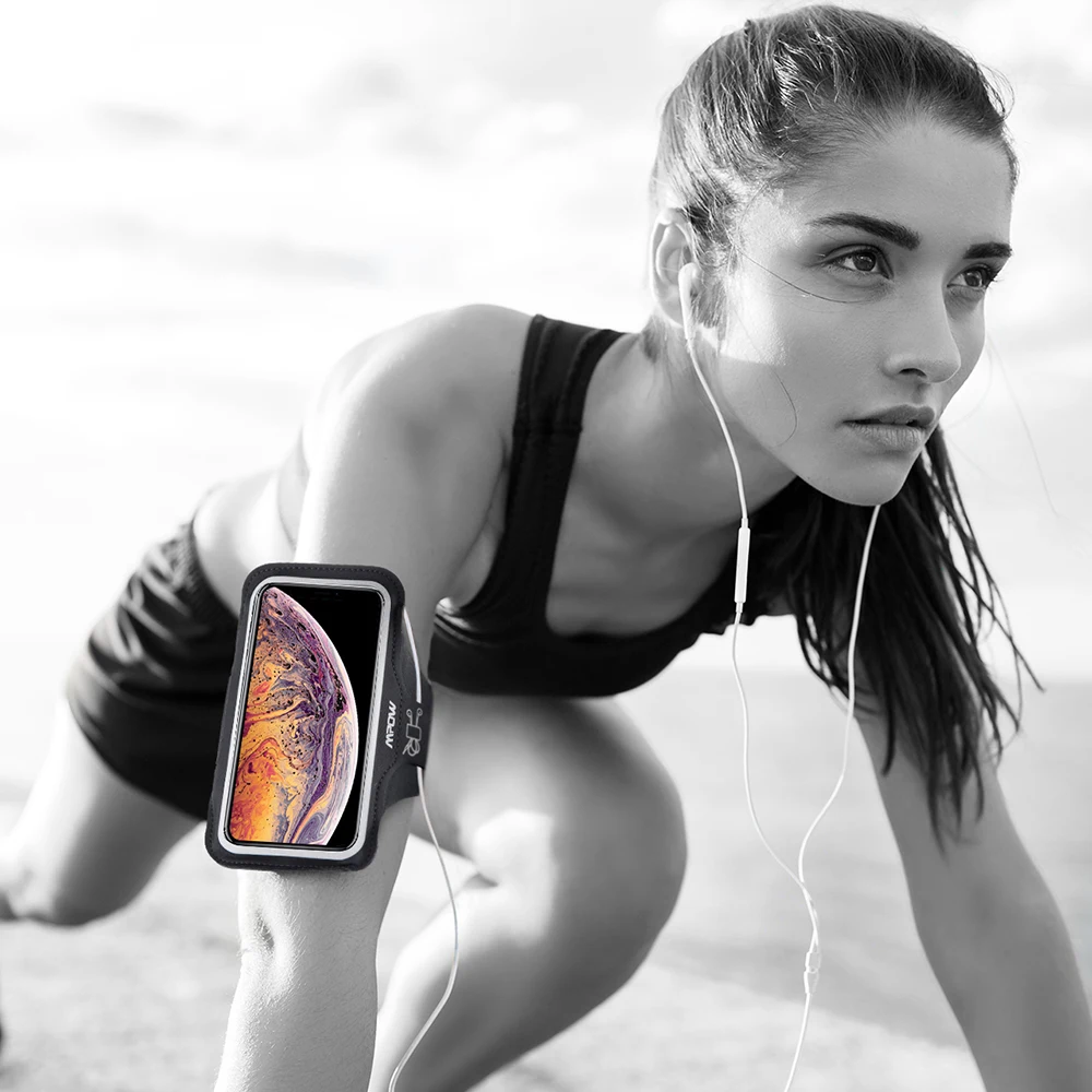 Mpow спортивный нарукавный чехол для спортзала для iPhone X, регулируемый нарукавник для бега, на руку, для смартфона, для сотовых телефонов, ручная сумка для iPhone, чехол