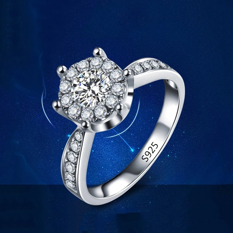 Великолепные свадебные комплекты ювелирных изделий белого золота ААА стразы кольцо ожерелье, серьги-пуссеты bijoux femme sierdem набор ASM011