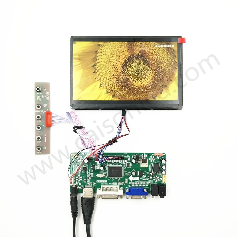 

HDMI+DVI+ VGA + Audio LCD controller board +IPS 7 inch LCD panel 1280*800+LVDS cable +OSD keypad with cable