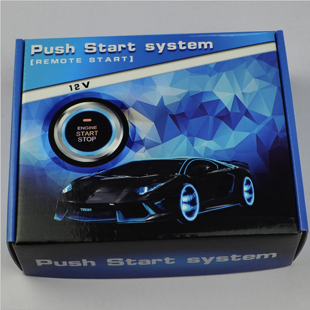Auto Car Starline Alarm Engine Push Start Stop Button RFID Lock Ignition Switch Keyless Entry System Starter Anti-theft System Auto Car Starline Alarm Engine Push Start Stop Button RFID Lock Ignition Switch Keyless Entry System Starter Anti-theft System