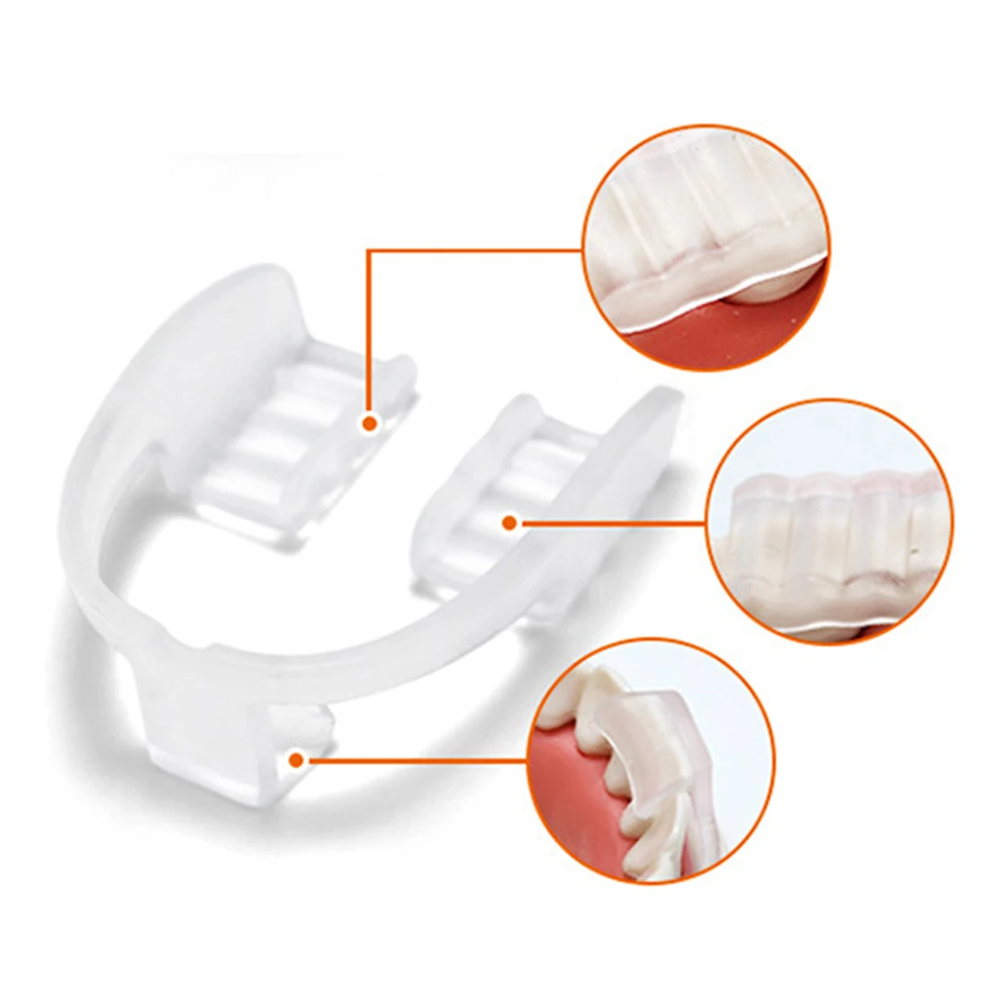 Soft Clear Silicone Tooth Correction Tool Dental Brace Teeth Grinding