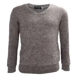 НСБ 2016 Новый Повседневное Slim Fit v-образным вырезом вязаный Кардиган-пуловер свитер Топы корректирующие светло-серый