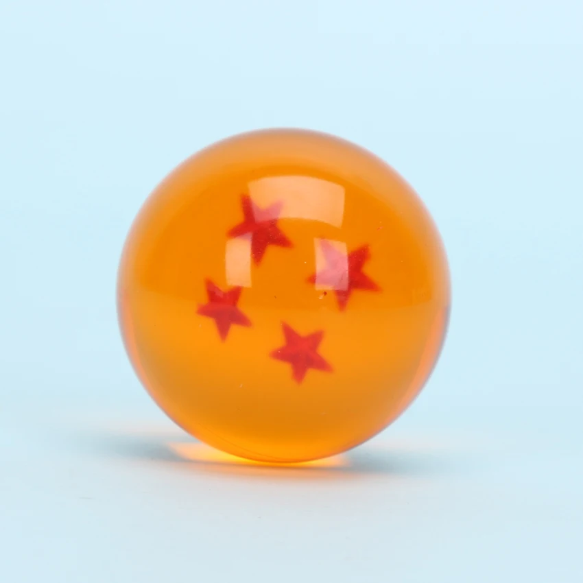 1 шт. 4 см opp мешок японское аниме «драгонболл» 7 Звезд Хрустальный шар один 1 звезда Dragon Ball Z резиновый материал - Цвет: 4 stars