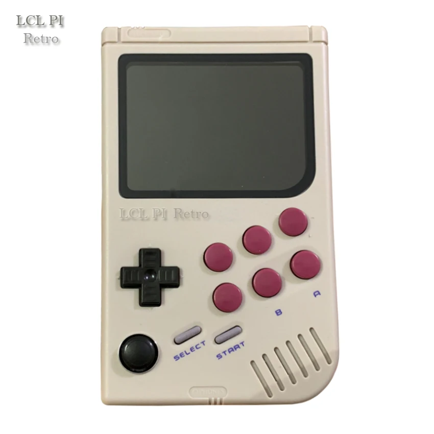 LCL-Pi Ретро Raspberry Pi для портативной игровой консоли gameboy с супер ips/ударный джойстик/мальчик pi 3B/B+ 64 г классический цвет - Цвет: Gray Classic button