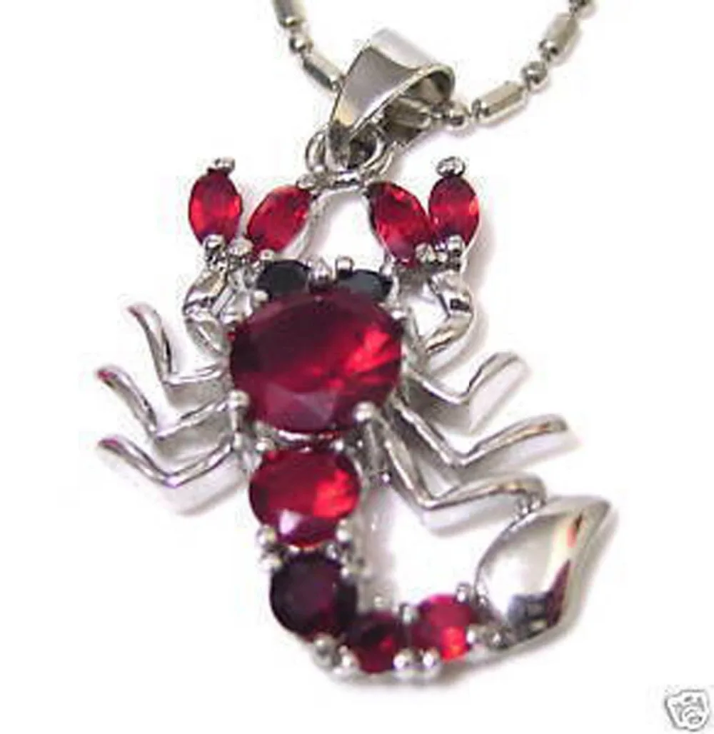 

Free Shipping Hot sale new Style >>>>>Jewellery Crystal Scorpion Pendant Necklace