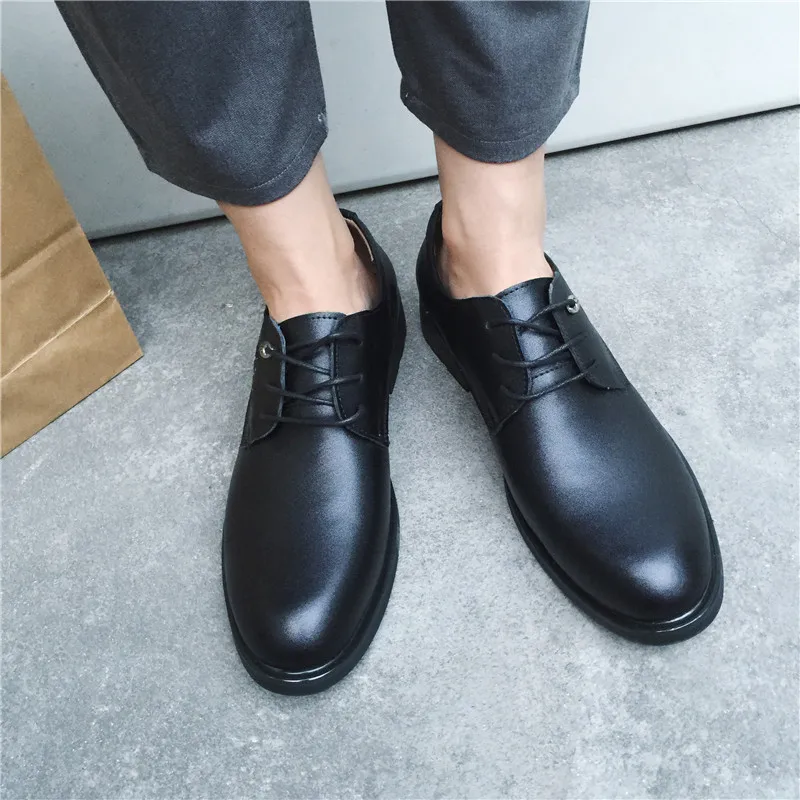 

2016 New Arrival Fashion Men Flats Shoes Top Quality Genuine Leather Men Casual Shoes Homme Outdoor Work Shoe
