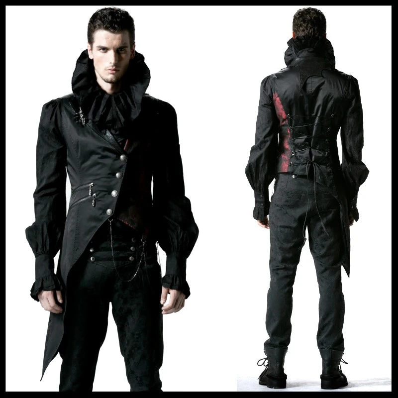 パンクレイブ男性ベストゴシックスチームパンクファッションビジュアル系ベスト ロックファッション服吸血鬼ベストパーティーコスプレ衣装 ベスト チョッキ Aliexpress