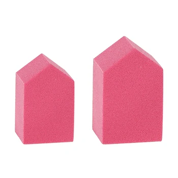 

10pcs New Baby Small House Puff Pentagon Beauty Tools Wet Tools Makeup Applicator for Foundation Pink Sponge Blush Powder