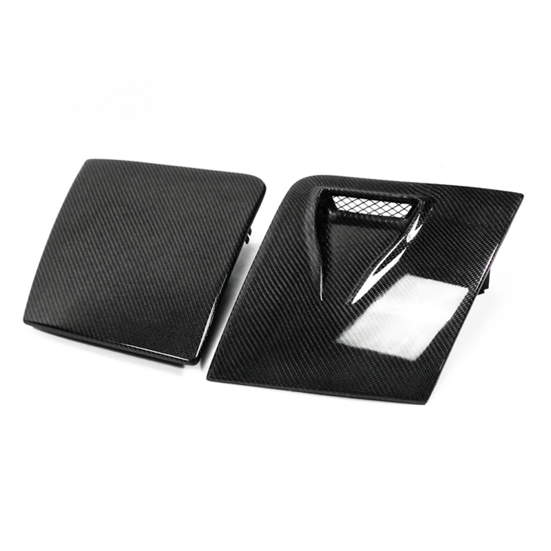 MX5 NA MK1 Miata Carbon Fiber Vented Headlight Cover Pair (Only LHS Vented)For Mazda Glossy