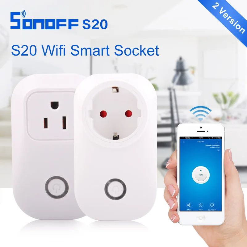WiFi Smart Мощность разъем ЕС США таймер беспроводной пульт дистанционного