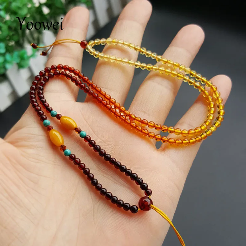 3mm amber necklace (4)
