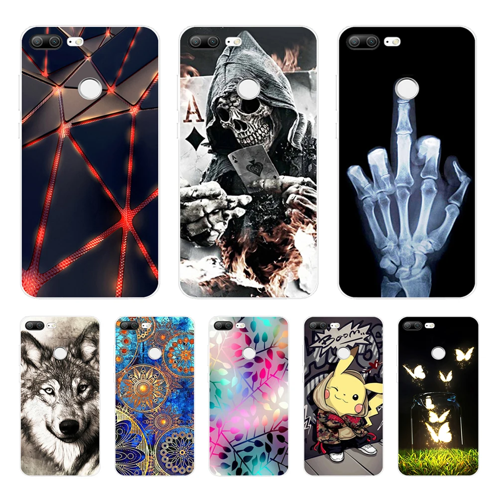 

soft Silicone Case For huawei honor 9 honor 9 lite phone cases soft TPU Back cover full 360 Protective