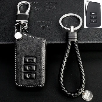 

GPFORTYSIX Top layer leather car key case style for Lexus NX GS RX IS ES GX LX RC 200 250 350 LS 450H 300H Auto accessories