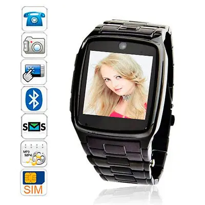 TW810 Unlocked font b Smartwatch b font 1 6 Touch Bluetooth GSM SIM Cell Phone Watch