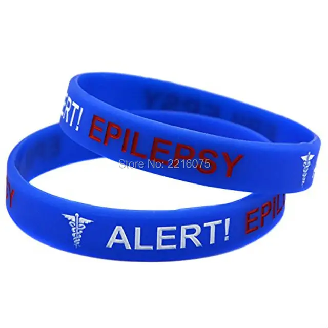 300pcs Green White Epilepsy Epileptic Awareness Medical Alert 300pcs Green White Epilepsy Epileptic Awareness Medical Alert Silicone Wristband Rubber Bracelets Free Shipping By Dhl