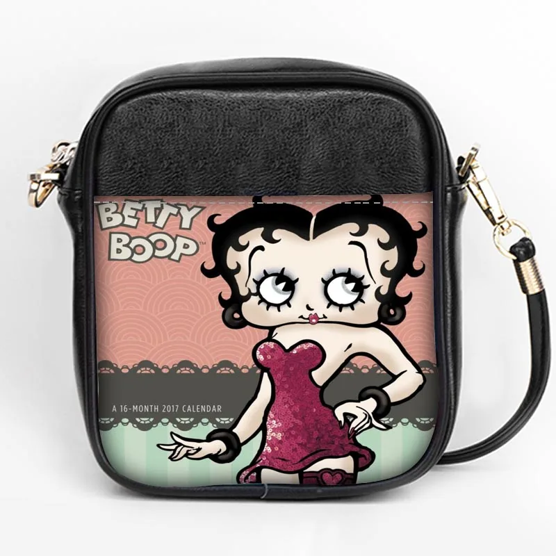 Пользовательские betty boop Моды Sling Bag Для женщин Слинг сумки на ремне кожа мини девушки Tote вечерние сумка DIY Sling Bag