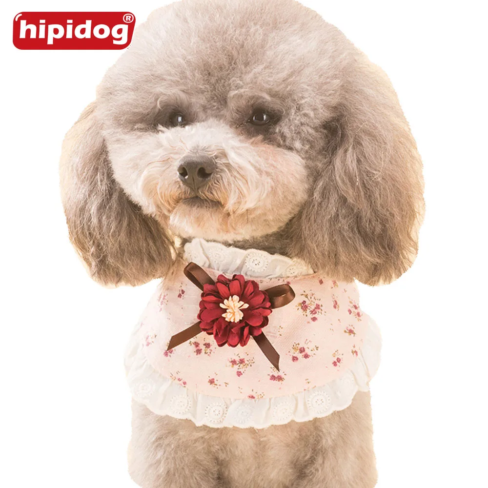 Hipidog Dogs Cats Triangular Bandage Floral Design Collar with Cute Lace Neck Accessories for Pet Grooming Accessories Supplies
Hipidog Dogs Cats Triangular Bandage Floral Design Collar with Cute Lace Neck Accessories for Pet Grooming Accessories Supplies