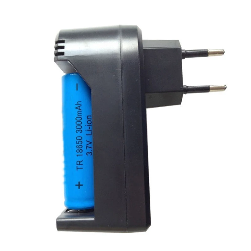 

EU Plug Lithium Polymer Battery Charger Single Charge Single Slot for 18650 Li-ion Batteries Are Not Included