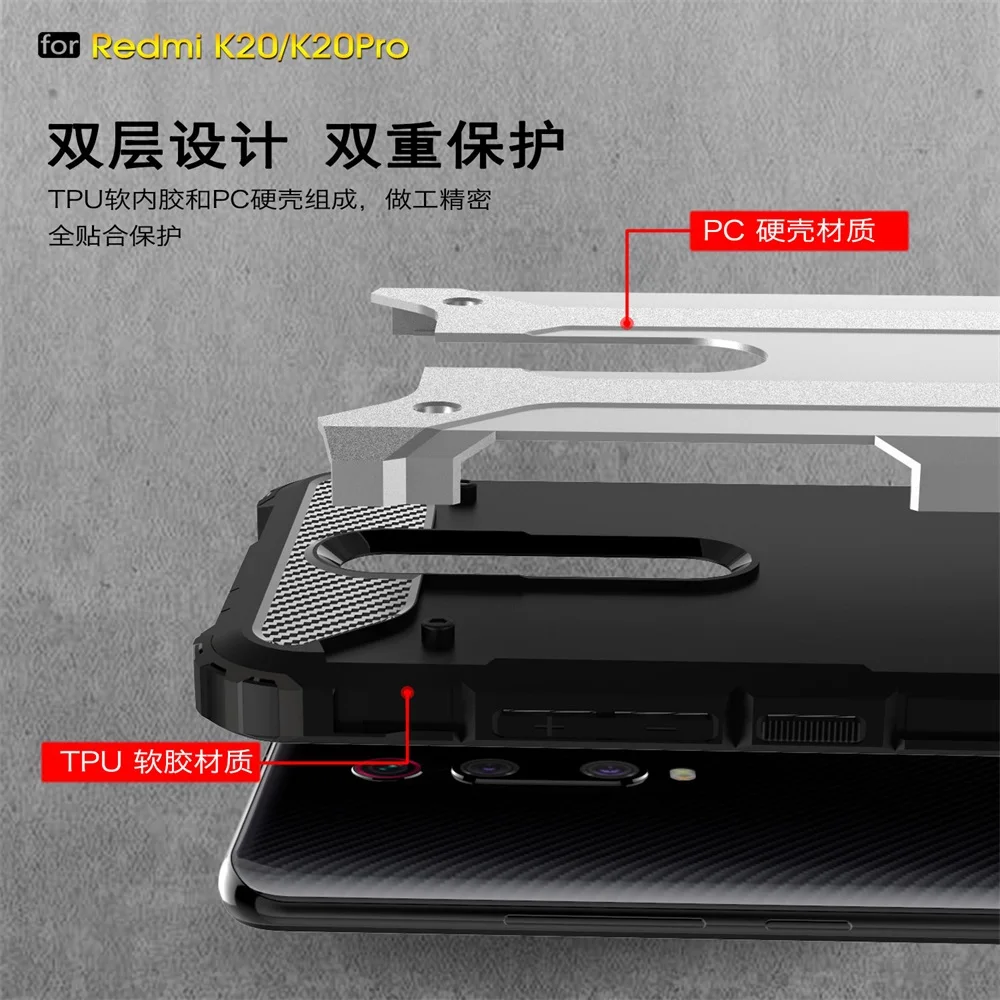 Чехол для Xiaomi Redmi K20 Pro противоударный защитный чехол для телефона для Redmi Note 7 6 8 Pro 6A 5 Plus чехол оболочка