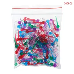 200 шт. пластик Детская безопасность Push шпильки Thumbtacks для платья шарф портной офисы школьные принадлежности
