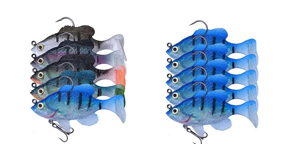Goture первооткрыватель мягкие рыболовные приманки 8,3 см/20,5 г свинцовая головка силиконовые приманки для рыбалки бас/форель, 5 шт./Партия набор приманки