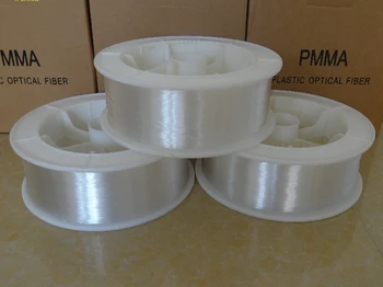 

[Seven Neon]free DHL shipping 3mm diameter 150meters/roll PMMA fiber optic cable end glow for engie decoration lighting