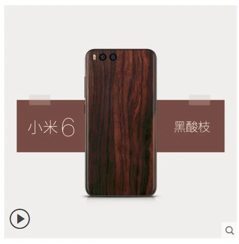 

High Quality Wooden Phone Case for xiaomi mi6 Natural Thin stick a skin Scratch proof fingerprint Cover for xiaomi mi6 m6 6 case