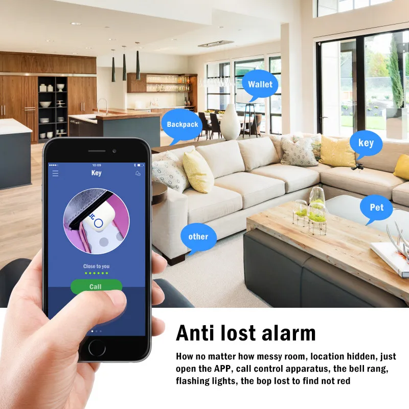 Умный мини gps трекер анти-потеря Водонепроницаемый Bluetooth Tracer для домашних собак кошек ключей кошелек сумка дети устройства слежения телефон Finder