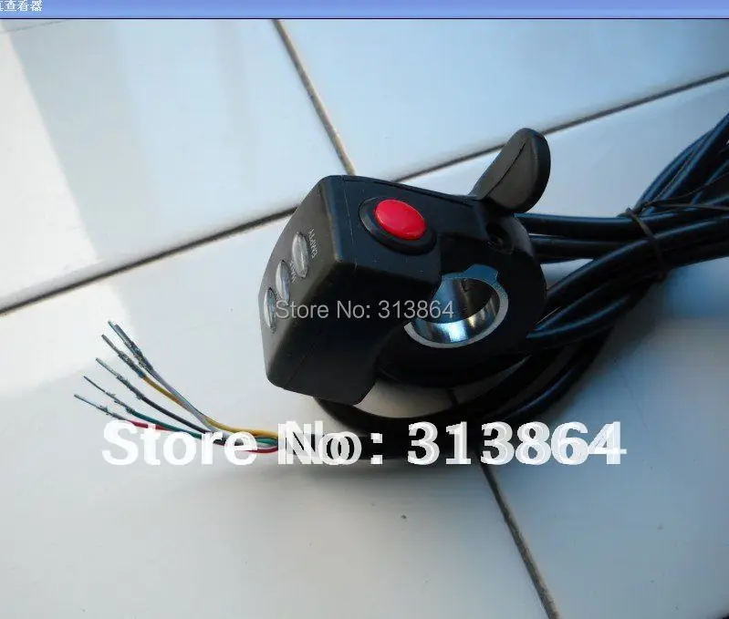 

High quality 24V Thumb Throttle for 24V E-bike Conversion Kit with battery indicator&on/off switch Wuxing Brand No Handle Bars