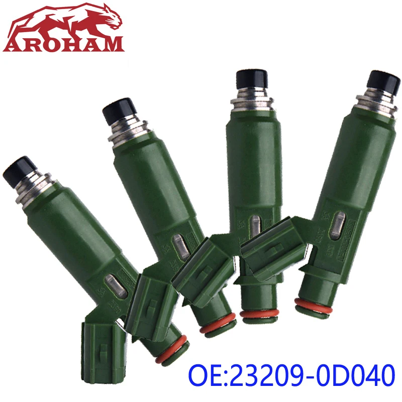 Комплект(4) форсунки для топлива для Toyota Corolla Celica Matrix 23250-22040 23209-22040 23250-0D040 23209-0D040