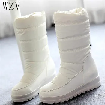 

Women Boots 2019 Winter Snow Boots Women Waterproof Non-slip Thick Fur Warm Winter Boots for Women 34-43 H411