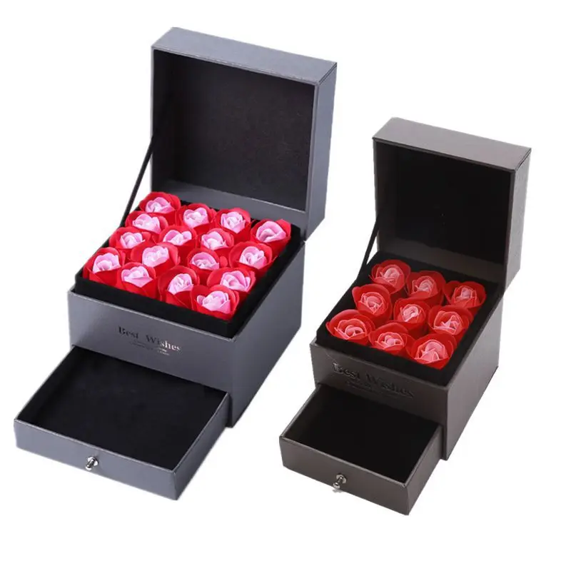 rose gift box artificial flowers  (21)