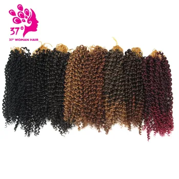 

Dream ice's Crochet Braid Hair Low Temperature Flame Retardant Fiber 10'' 100g/pack Kinky Curly Twist Hair Extensions