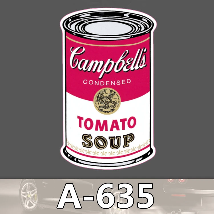 A 635 Tomato Soup Can Waterproof Cool DIY Stickers For Laptop Luggage Fridge Skateboard Car Graffiti