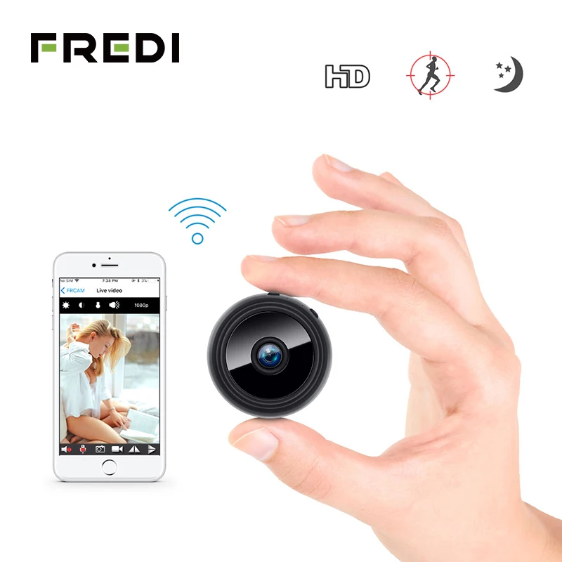 FREDI 1080P WiFi мини ip камера Встроенная батарея наблюдения беспроводная безопасности