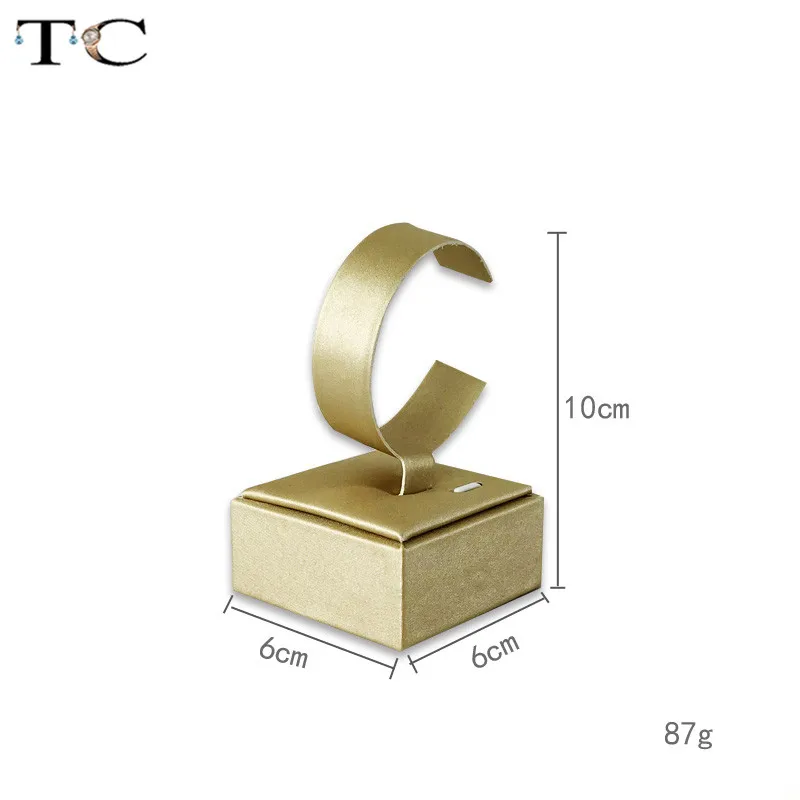 Новый Золотой ПУ кольцо серьга ожерелье браслет держатель для украшений магазин счетчик Shiowcase комплект украшений стенд