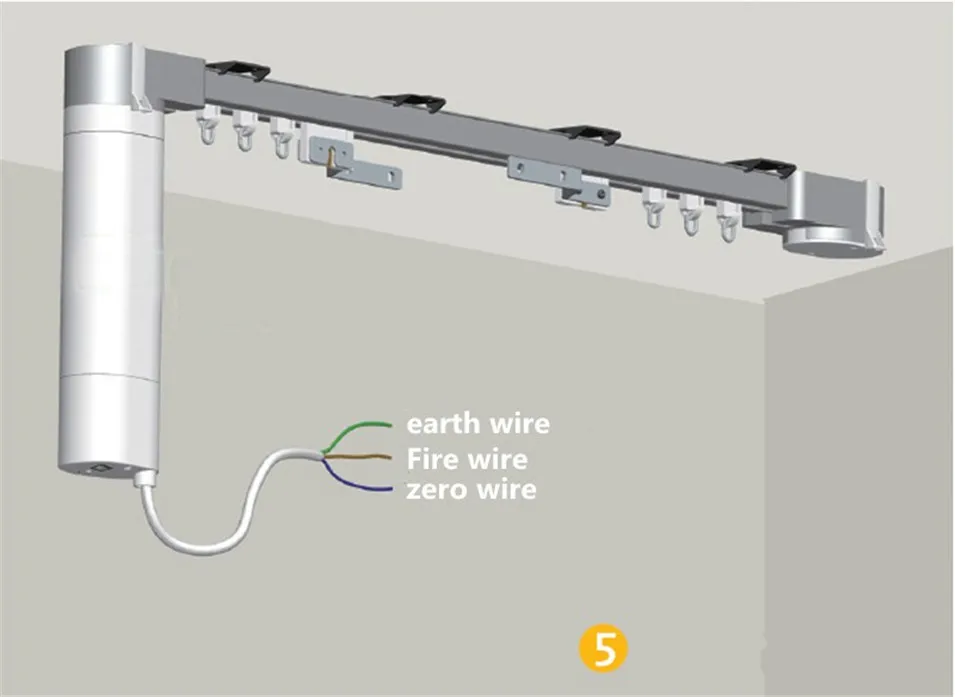 Dooya DT52E Electric Curtain Motor 220V 45W,Open Closing Window Curtain Track Motor,Home Automatic Curtain Motor for Project-4