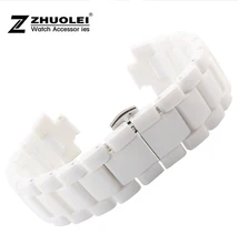 20mm 23mm White High Quality Ceramic Watch Band Strap Bracelet For AR1424 AR1421 AR1425 AR1426 1400 men’s watch women watches
